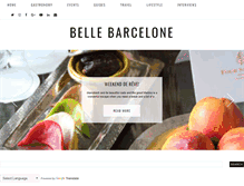 Tablet Screenshot of bellebarcelone.com